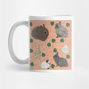 Netherland Dwarf Rabbits Peach Mug